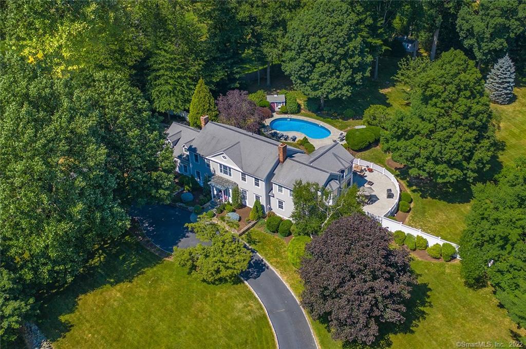 263 Queens Grant Road Fairfield, CT 06824 - Photo 1 of 1 Expansive, Private and Level 2 Acres with Heated Pool and Lovely Plantings
