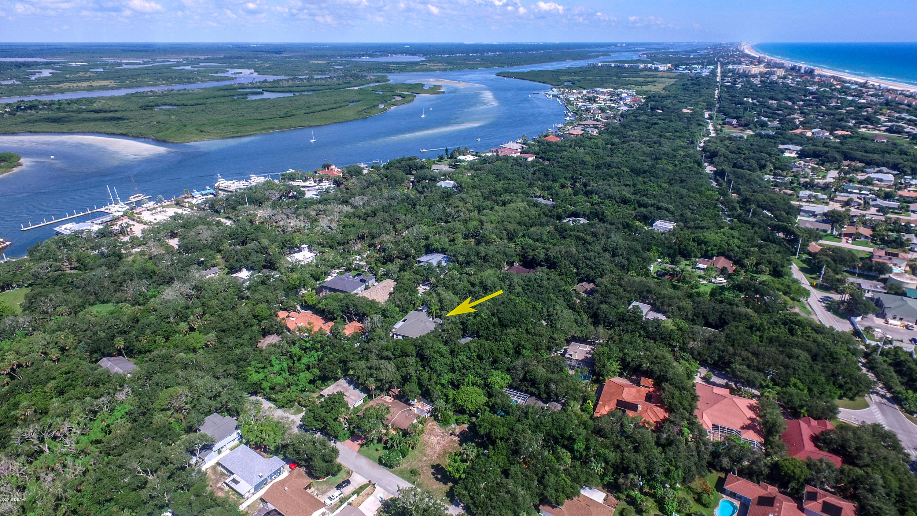 117 Beach Street Ponce Inlet, FL 32127 - Photo 34 of 37 an aerial view of multiple house