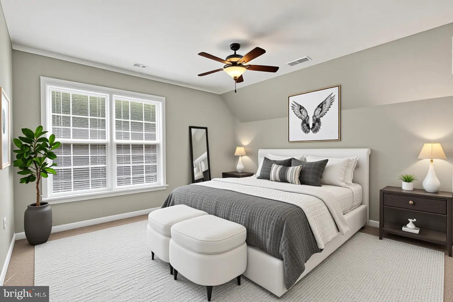 3308 McCorkle Court Triangle, VA 22172 - Photo 51 of 82 a spacious bedroom with a bed and a large window
