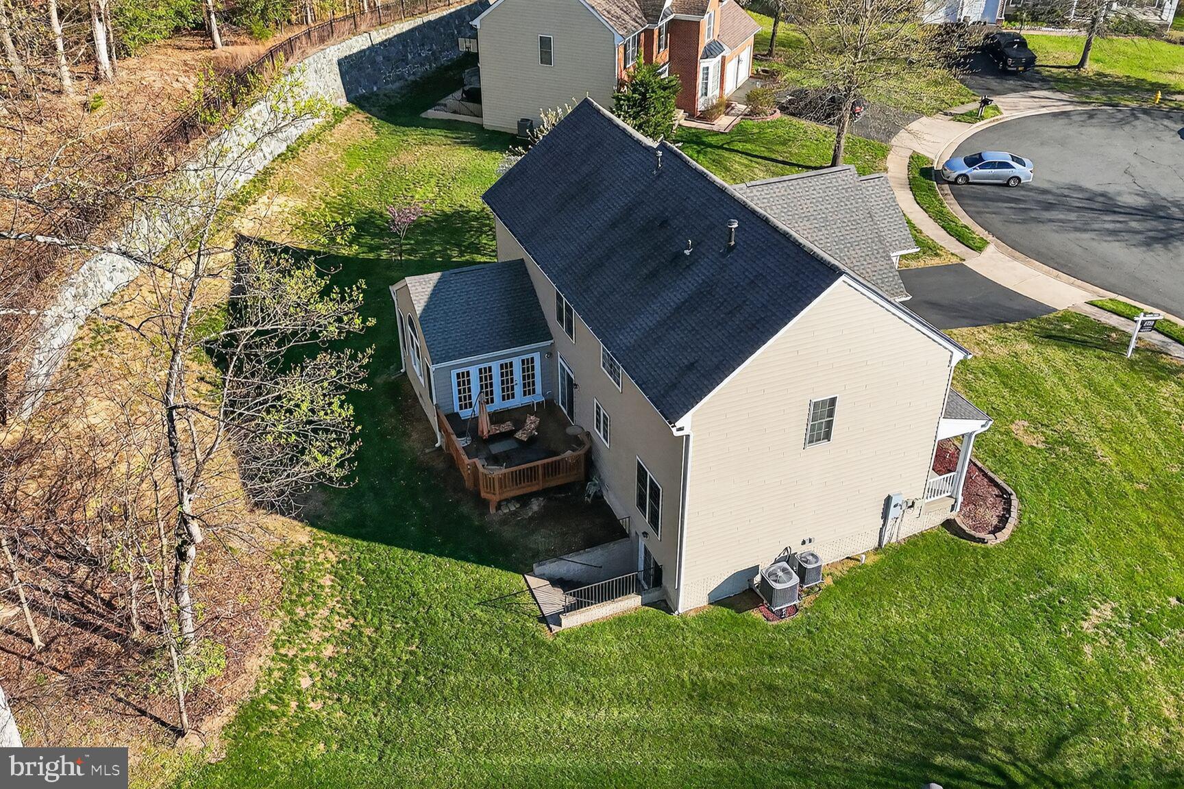 3308 McCorkle Court Triangle, VA 22172 - Photo 78 of 82 an aerial view of a house with garden