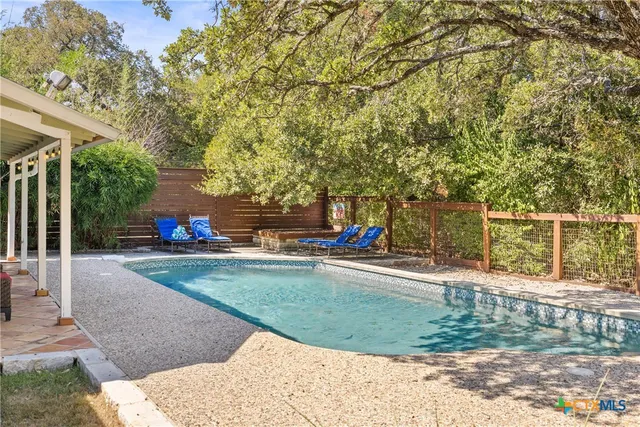 a view of a park with slide