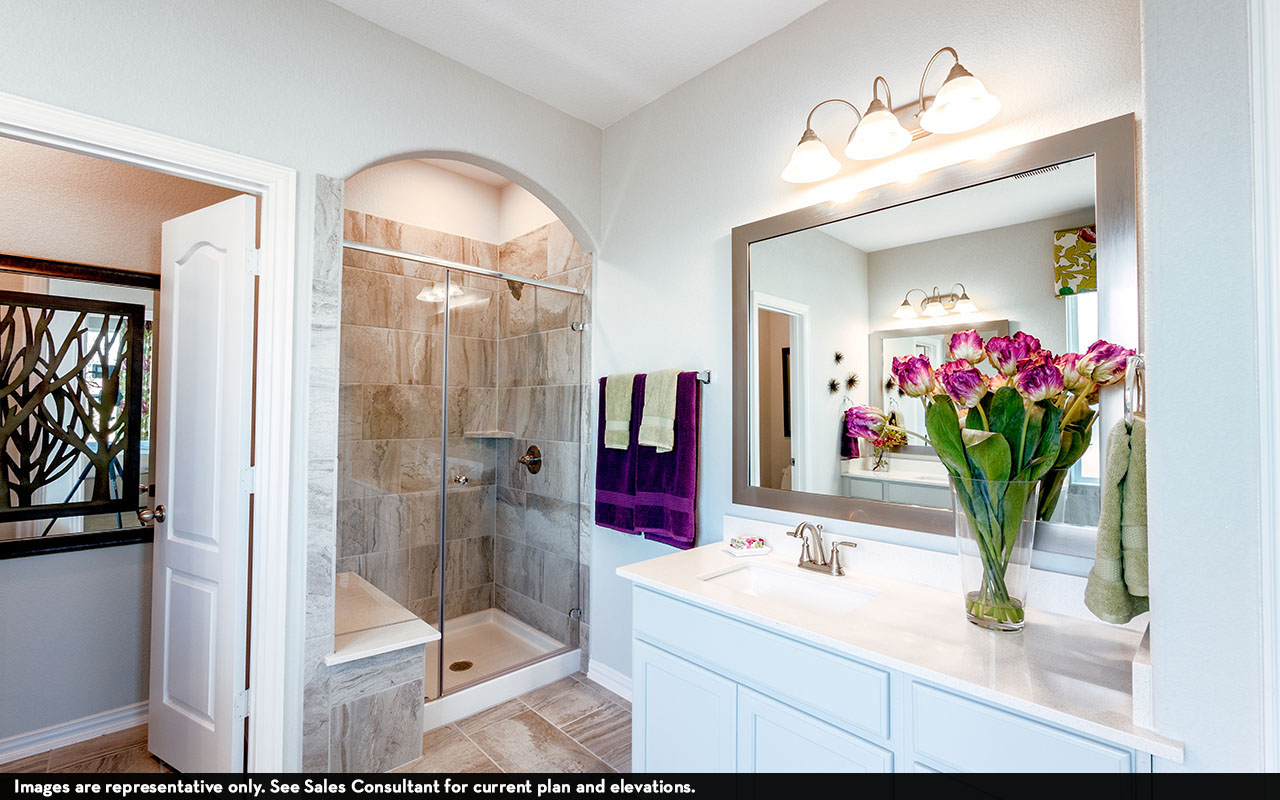 525 Lost Tree Drive Buda, TX 78610 - Photo 13 of 20 Bathroom with a stall shower and vanity