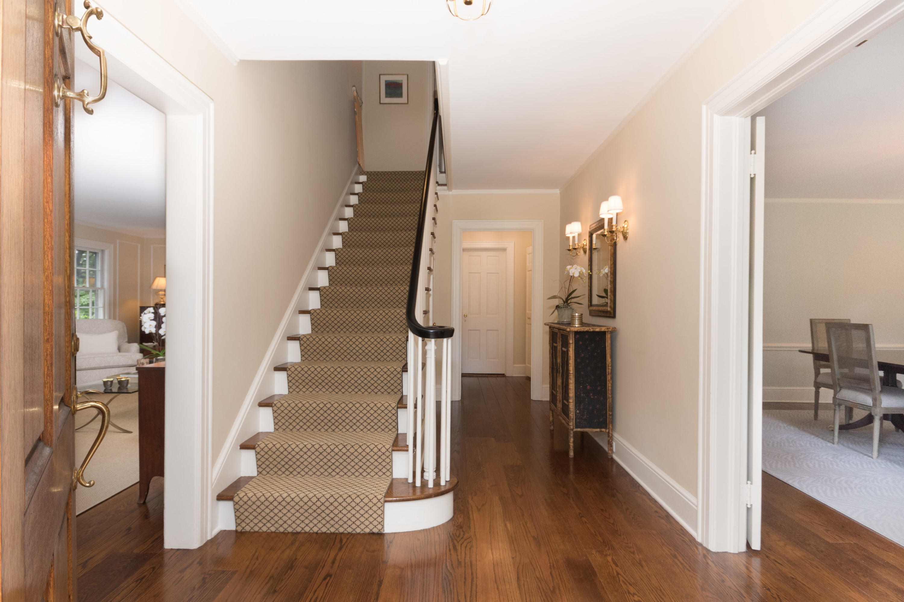 9 Pembroke Road Darien, CT 06820 - Photo 7 of 40 a view of entryway and hall with wooden floor