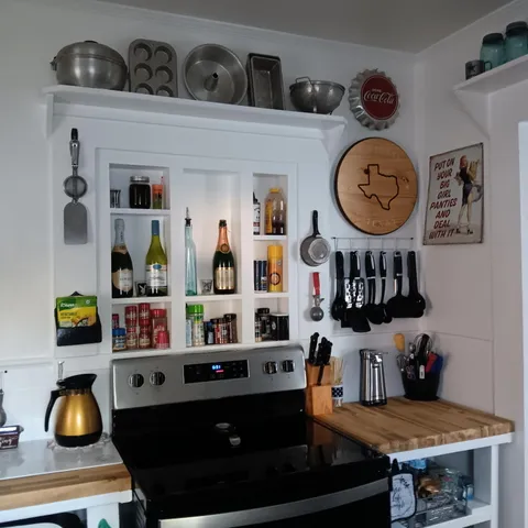 a clock on a table with a clock on the wall