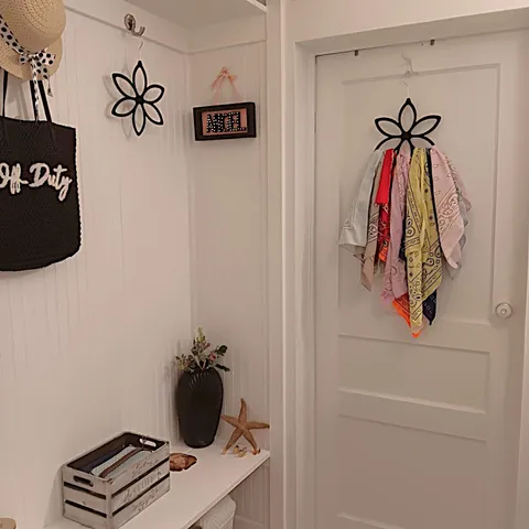 a view of a backyard with flowers