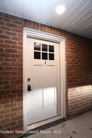 a view of a door