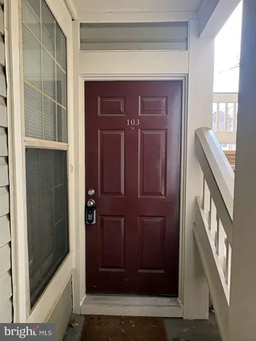 a view of front door