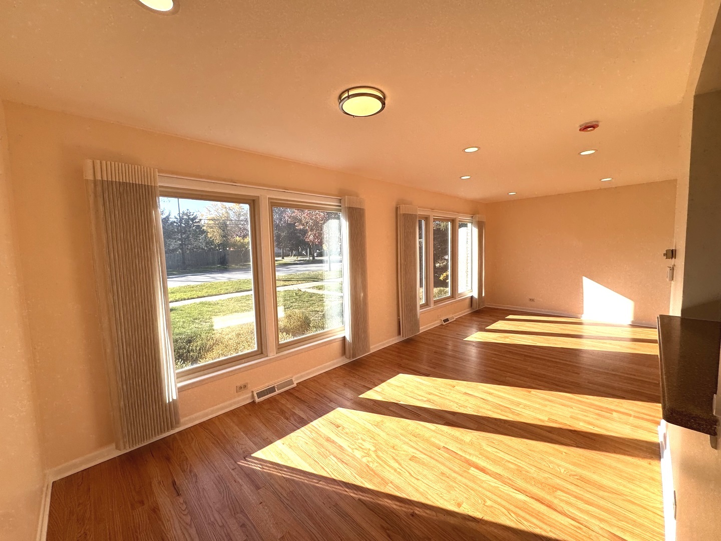1042 West Central Road Mount Prospect, IL 60056 - Photo 29 of 32 a view of empty room with wooden floor and fan