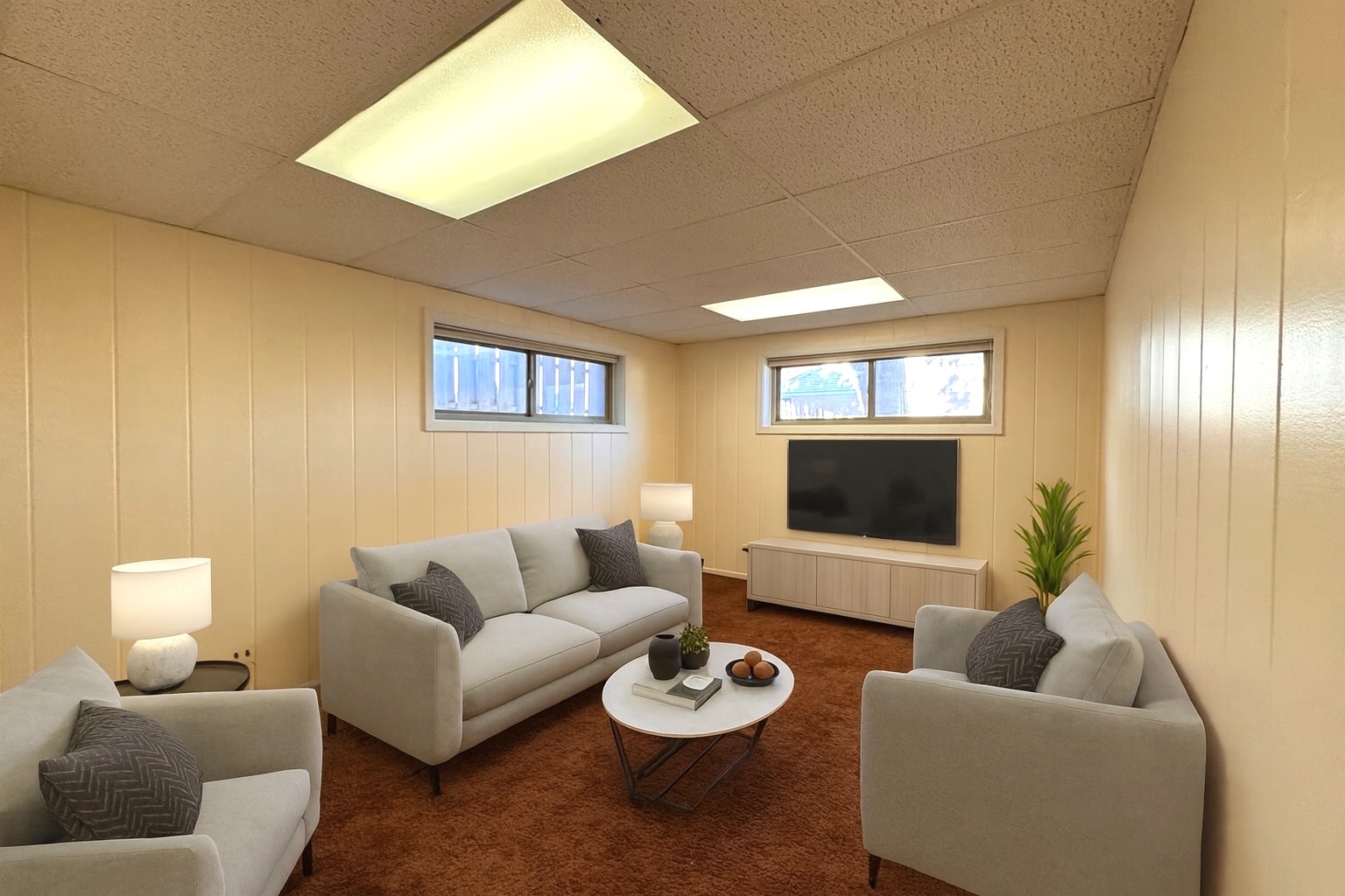 1042 West Central Road Mount Prospect, IL 60056 - Photo 8 of 32 a living room with furniture and a flat screen tv