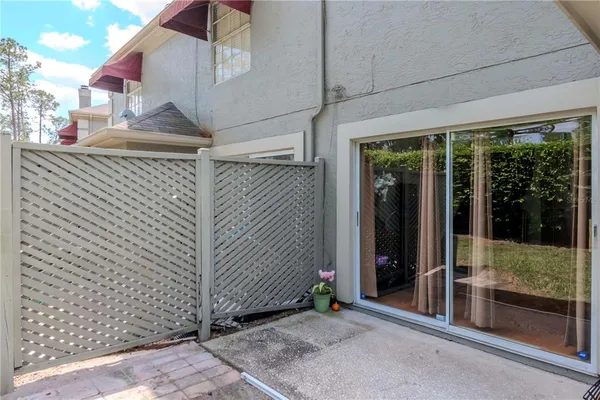 a view of a house with a door