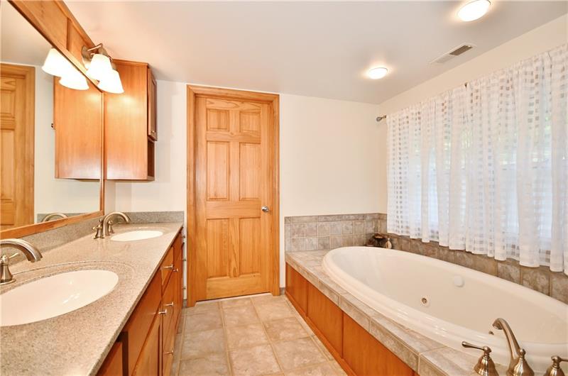 1154 Sugar Run Road Venetia, PA 15367 - Photo 18 of 24 Large master bathroom with separate water closer. Oversized jet tube with separate large shower.