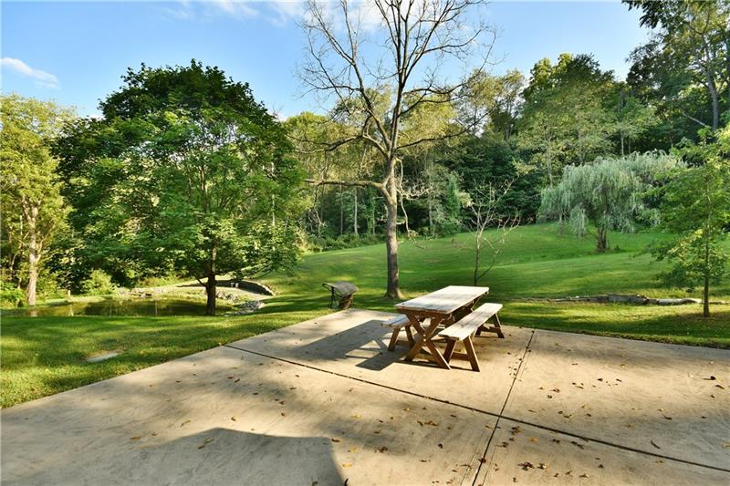 1154 Sugar Run Road Venetia, PA 15367 - Photo 3 of 24 Expansive patio with great private view of yard and pond.