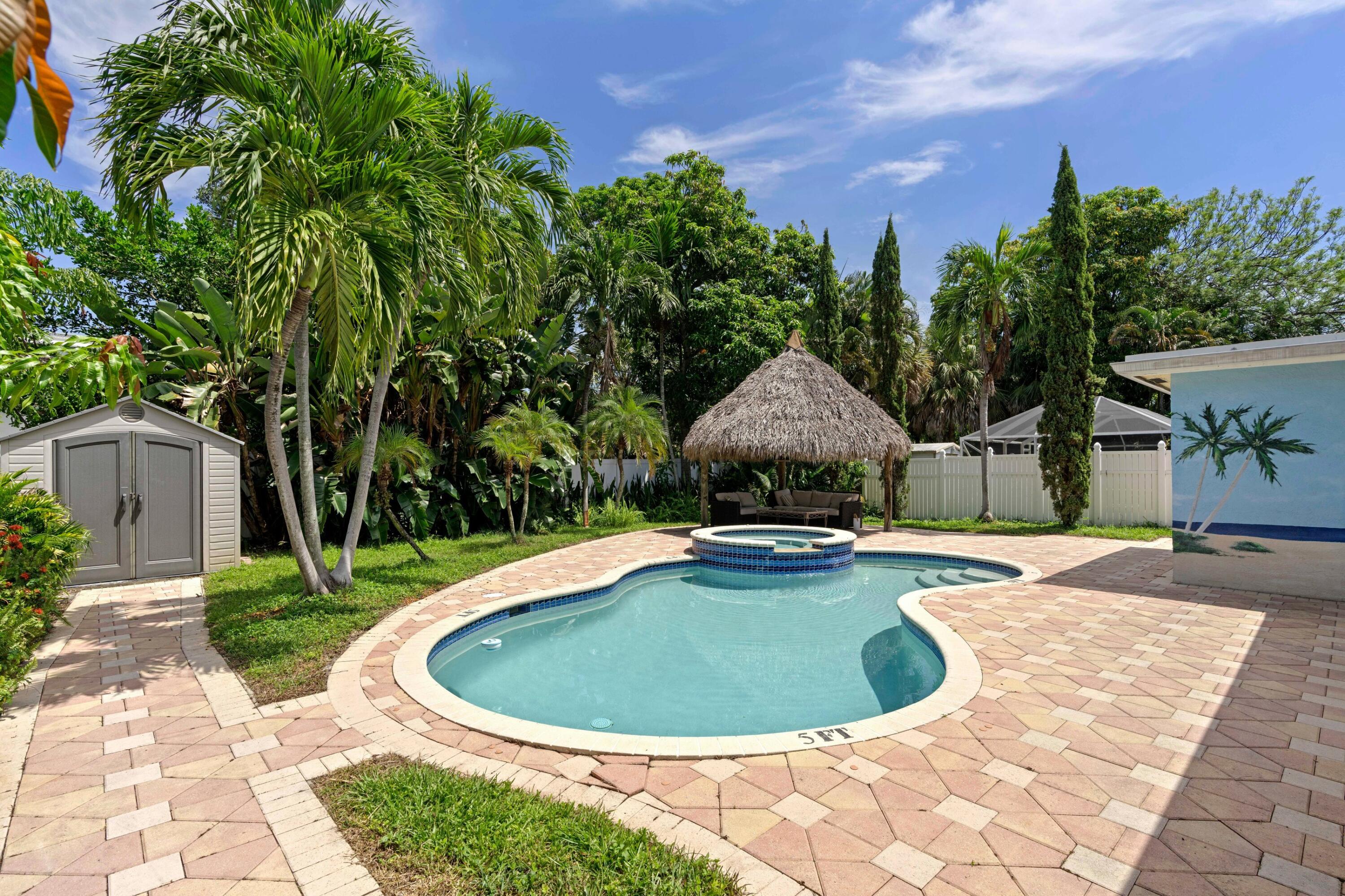 319 Southwest 2nd Street Boca Raton, FL 33432 - Photo 2 of 48 Pool & Tiki