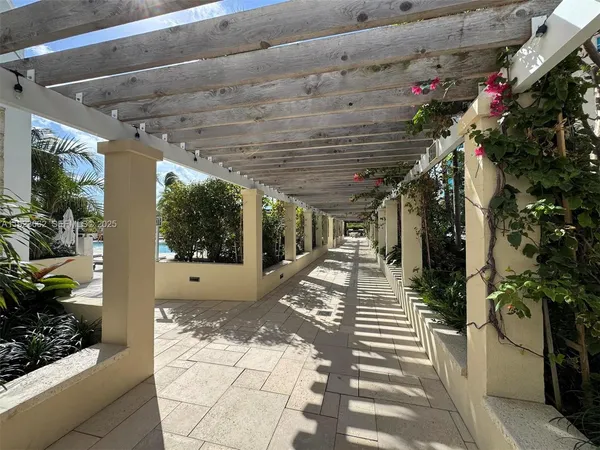 a view of a porch