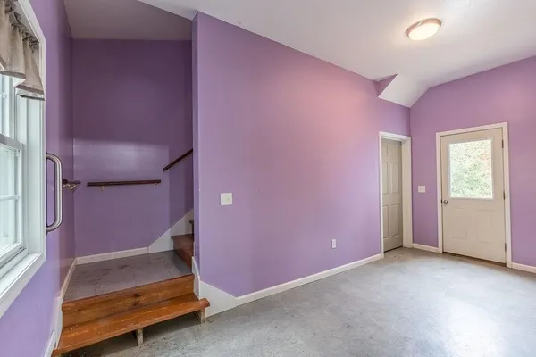 a room with furniture