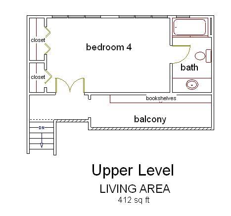 540 Highland Road Southern Pines, NC 28387 - Photo 30 of 30 Highland-540 Upper level floor plan