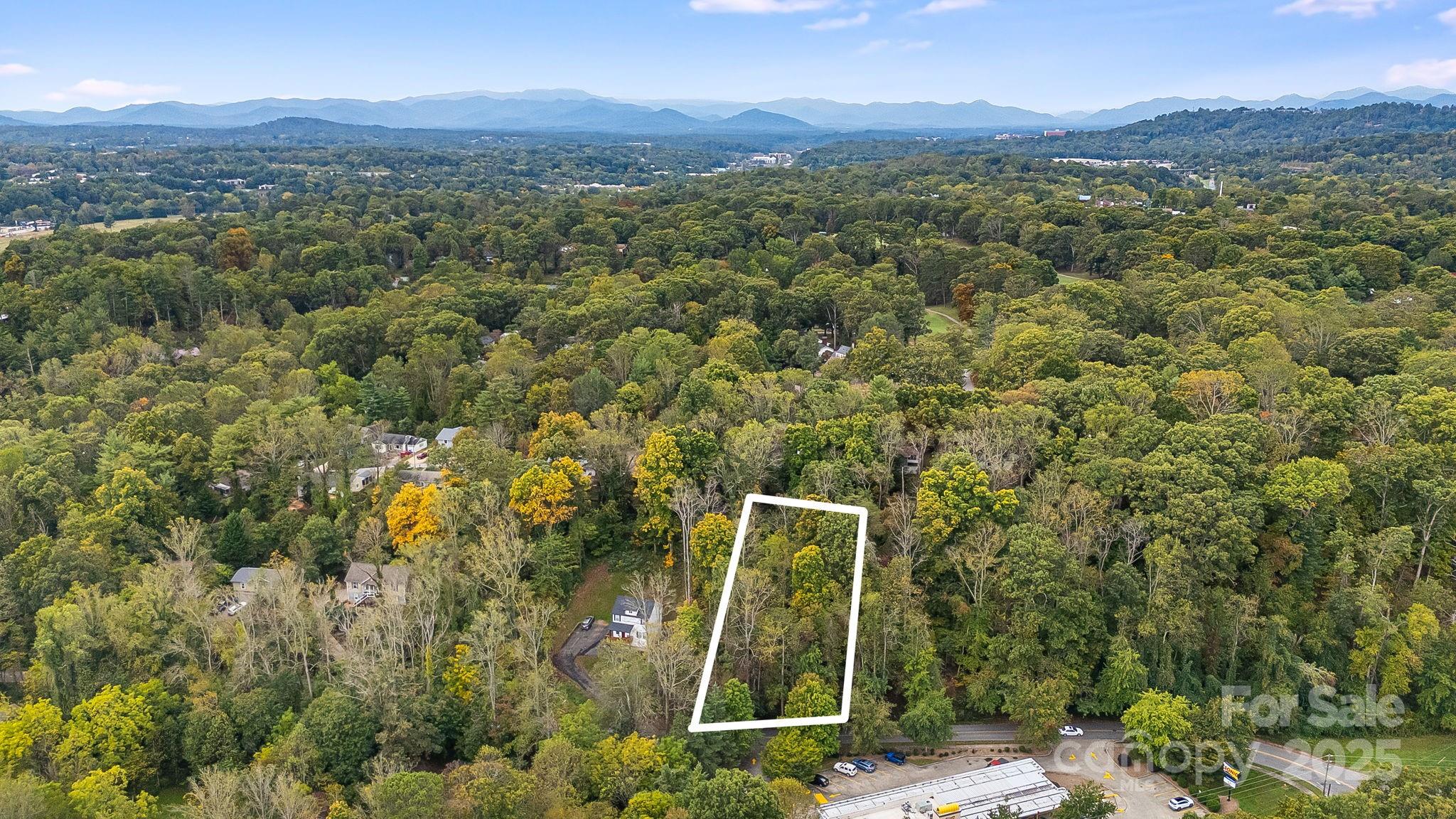 455 Governors View Road Asheville, NC 28805 - Photo 7 of 26 a view of a lush green hillside and a houses