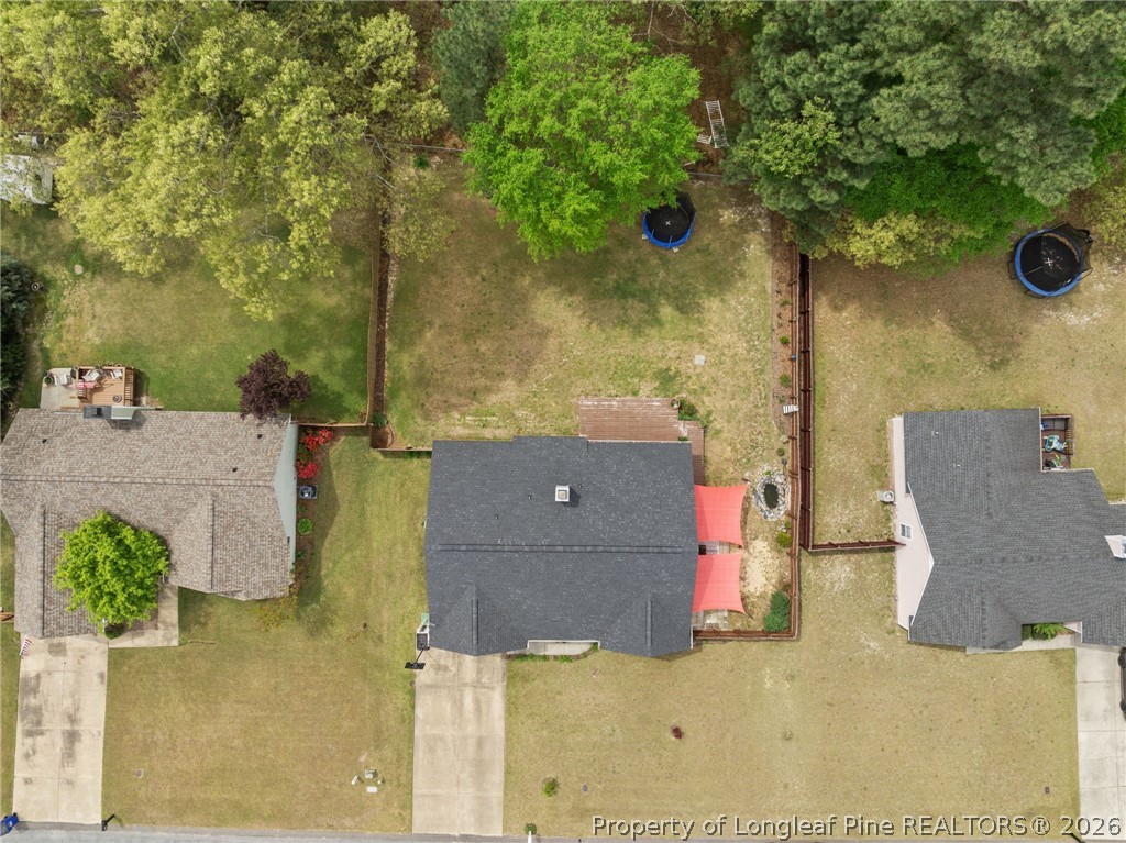 122 Raymond Street Raeford, NC 28376 - Photo 34 of 36 an aerial view of a house with a yard