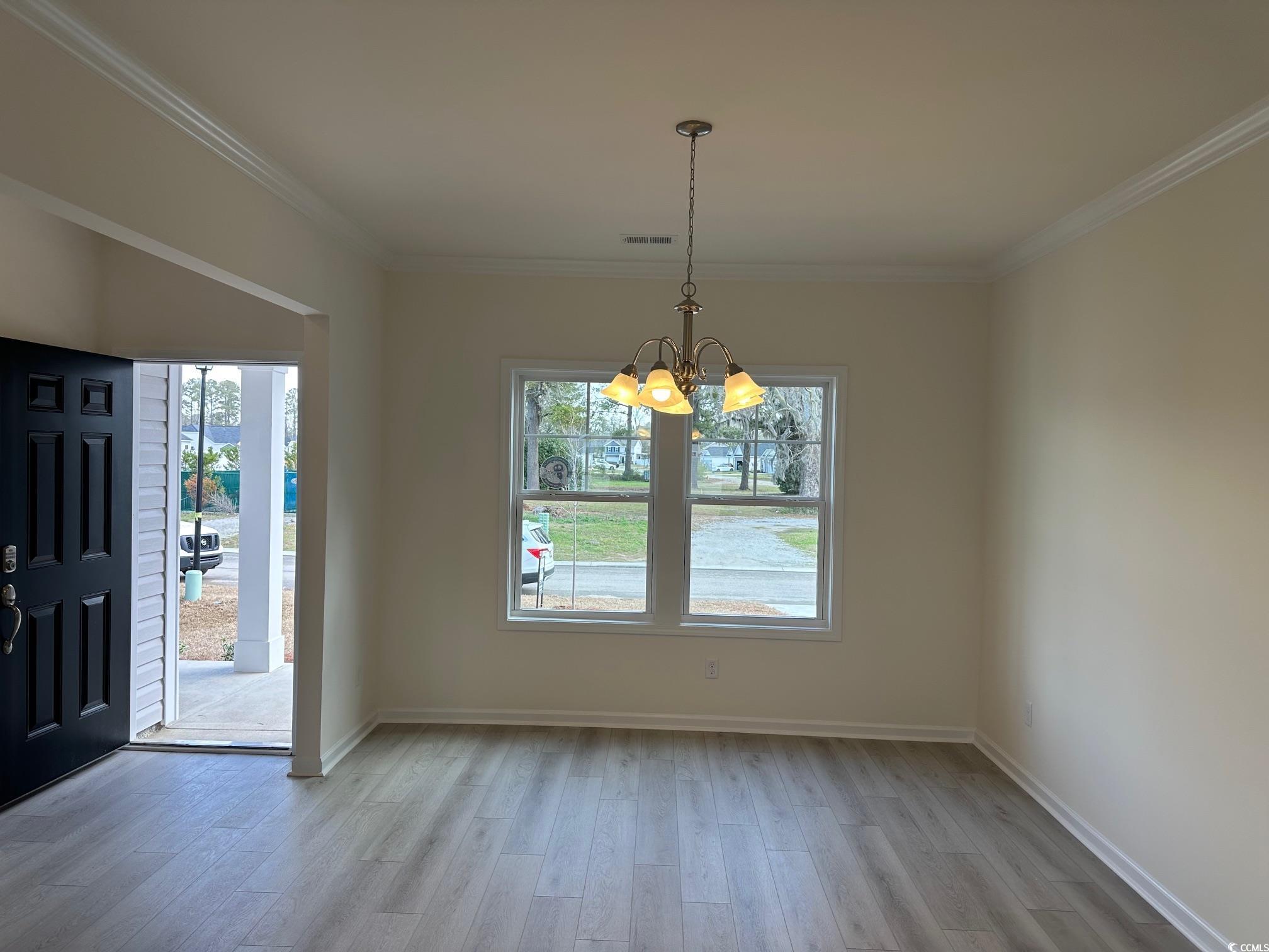 537 Honeyhill Loop Conway, SC 29526 - Photo 7 of 40 Unfurnished dining area featuring visible vents, w