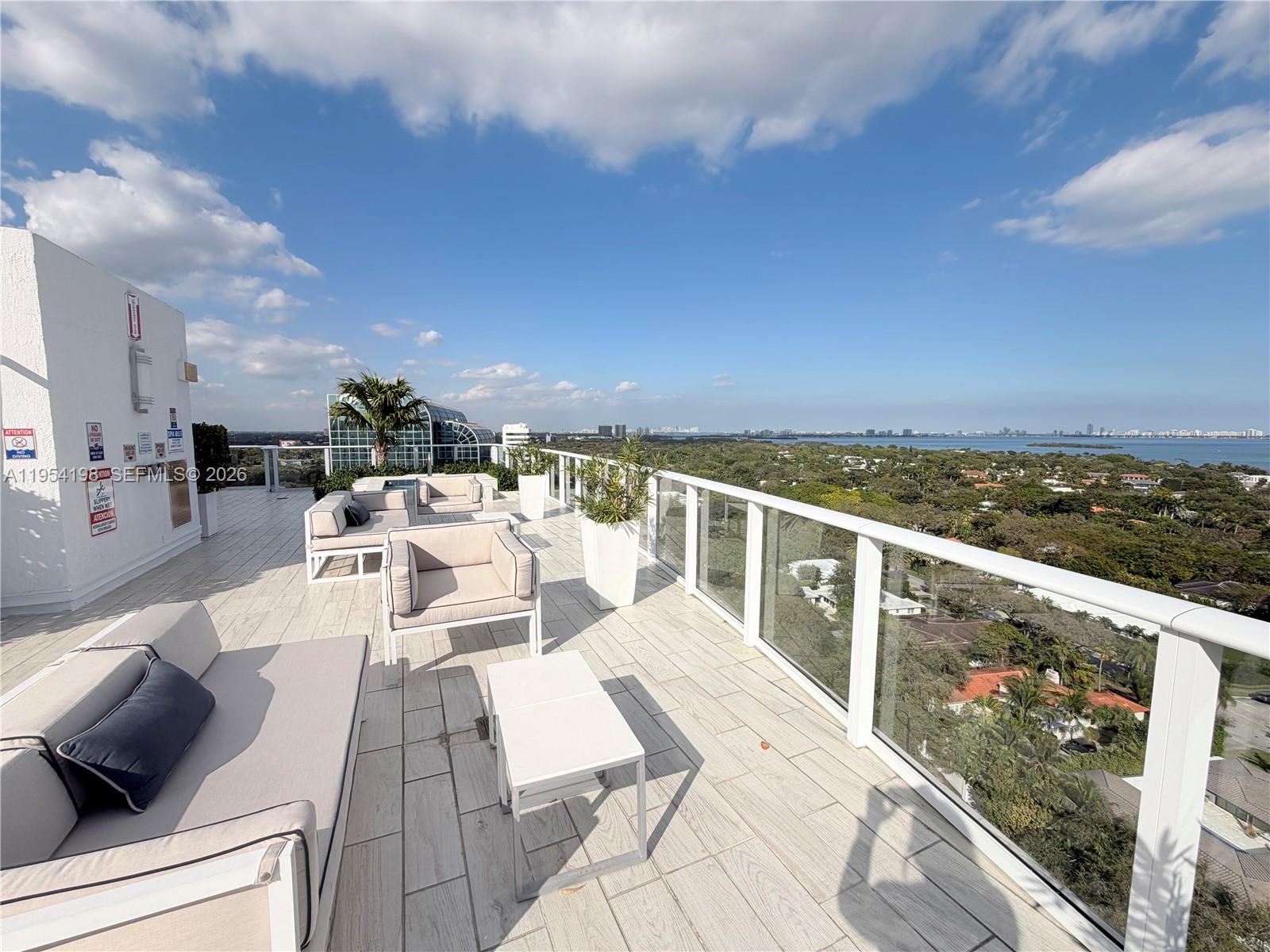4250 Biscayne Boulevard, Unit 1014 Miami, FL 33137 - Photo 50 of 63 a view of balcony with furniture