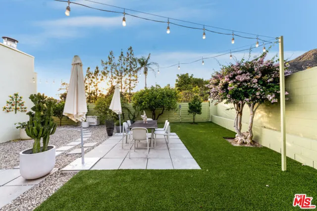 a view of outdoor seating