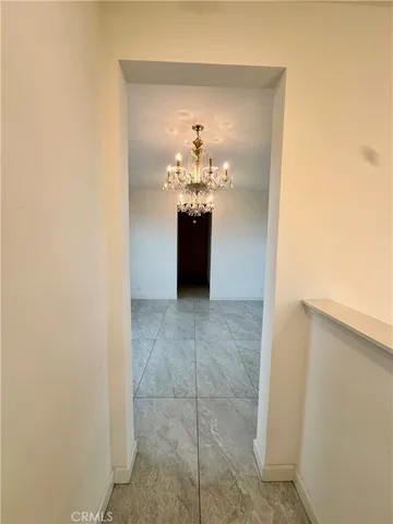 a beautiful room with a chandelier