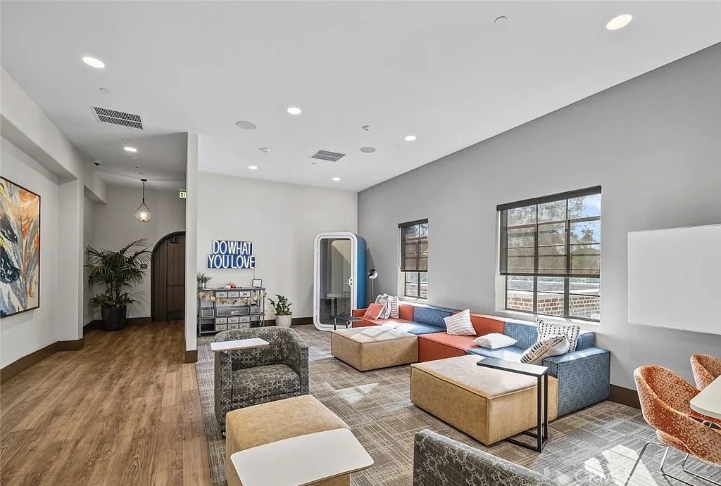 12358 Primrose Avenue Whittier, CA 90602 - Photo 46 of 50 a living room with furniture and a wooden floor
