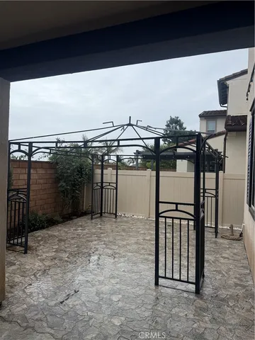 a view of a terrace with a sink