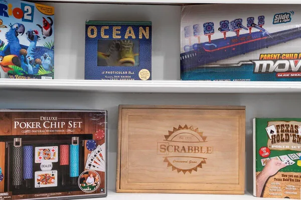 a book on a shelf in a room