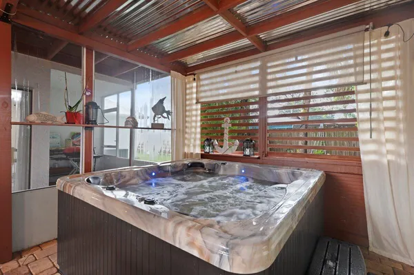 a view of a kitchen area of a house