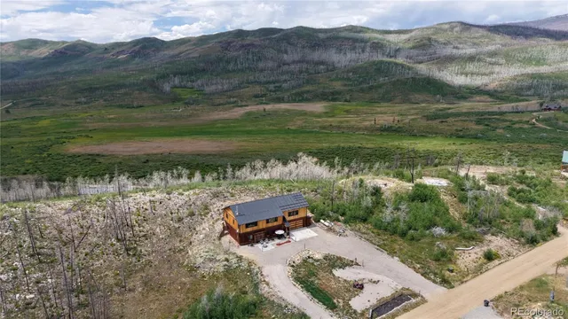 a view of a lake with a mountain