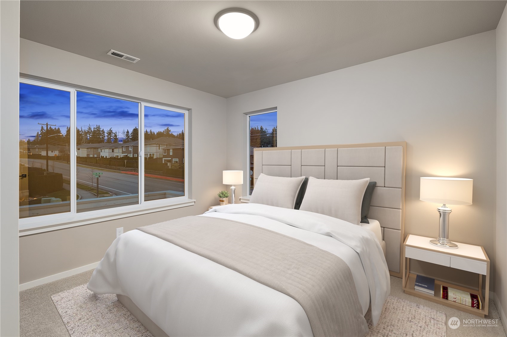 4108 171st Street Southeast Bothell, WA 98012 - Photo 27 of 40 a bedroom with a bed and a window