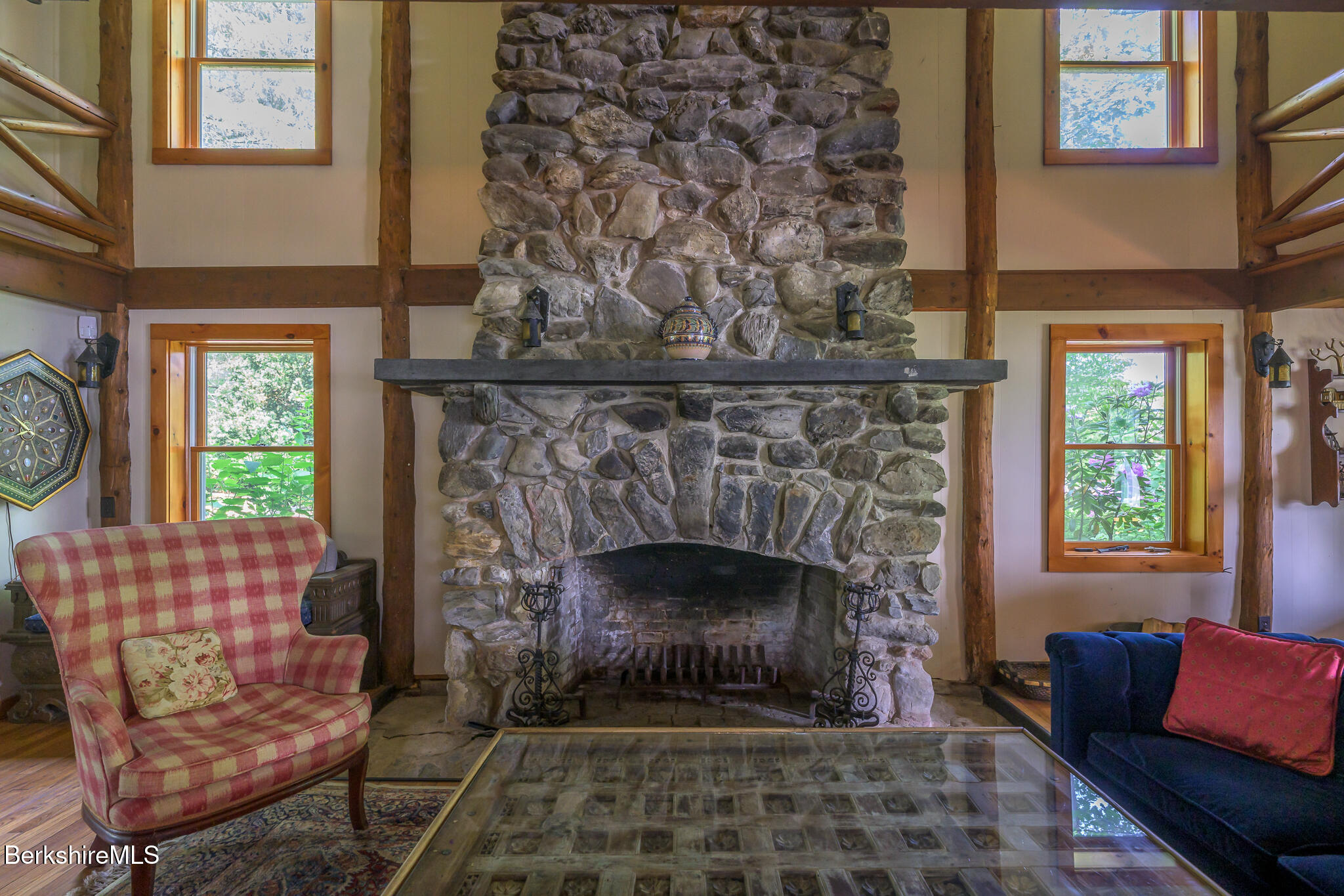 144 Shore Road Richmond, MA 01201 - Photo 22 of 44 Handsome Fieldstone Fireplace
