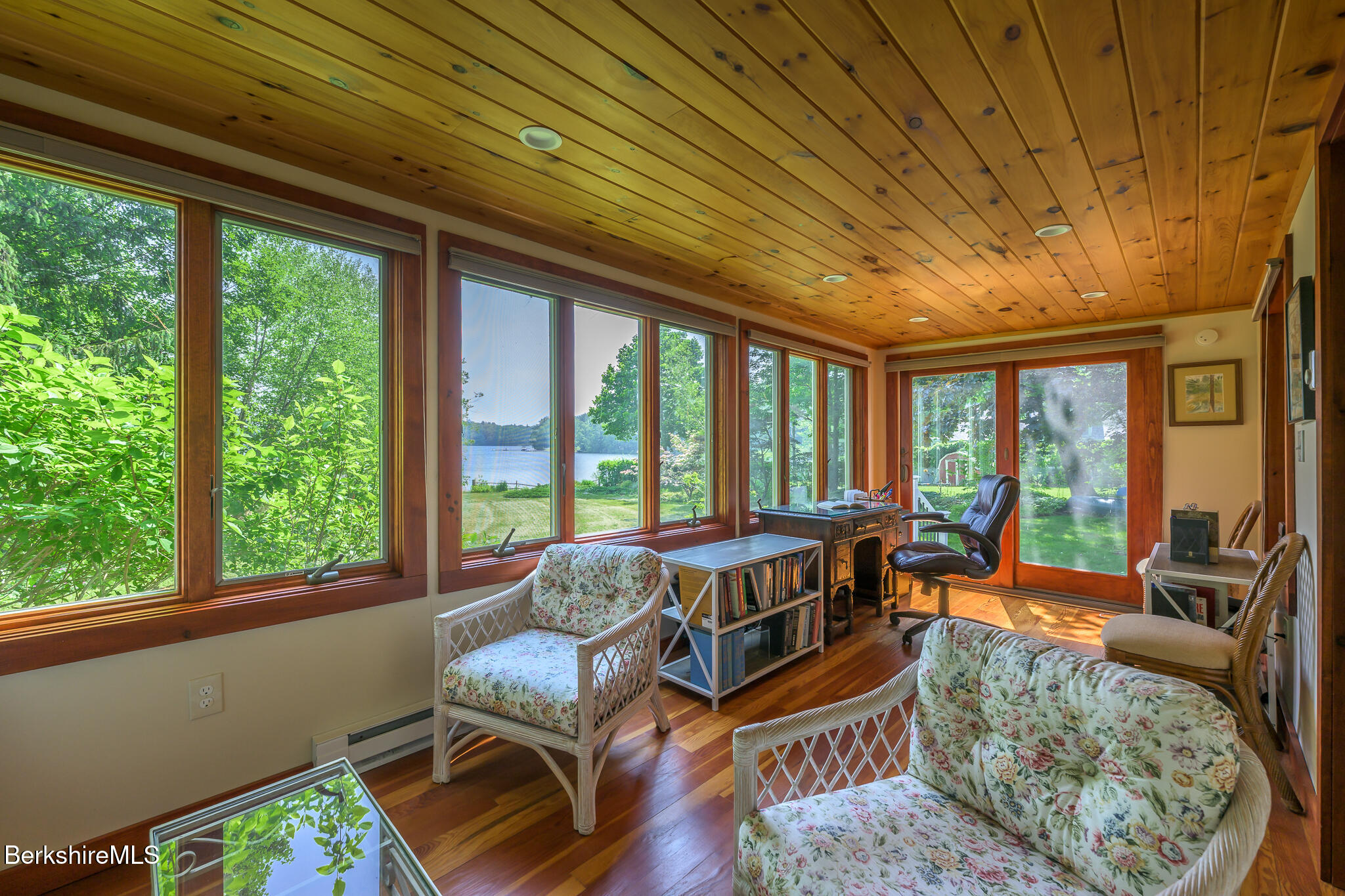 144 Shore Road Richmond, MA 01201 - Photo 28 of 44 Sunroom with Lake Views