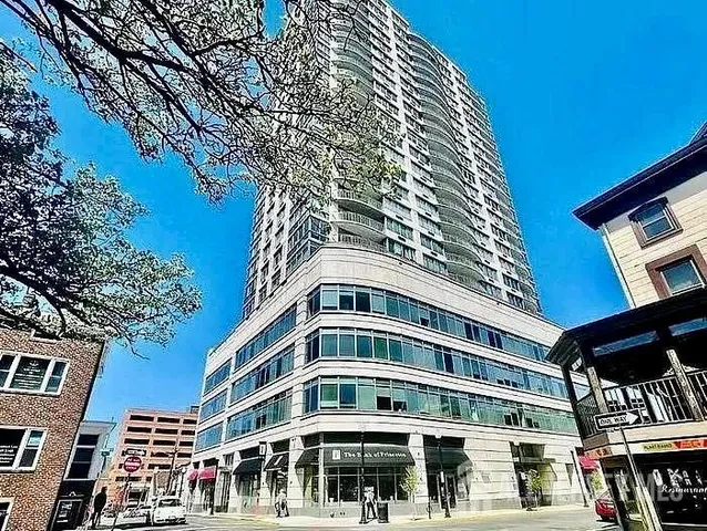 a front view of a building