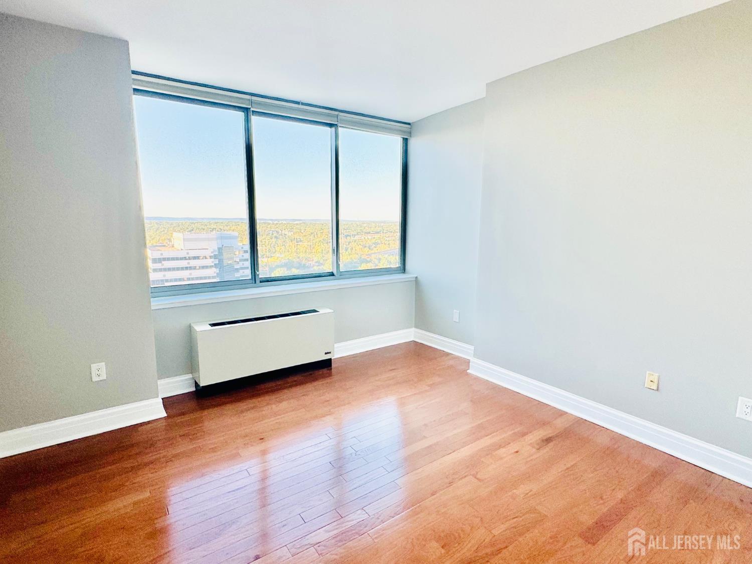 1 Spring Street, Unit 1806 New Brunswick, NJ 08901 - Photo 28 of 65 an empty room with wooden floor and windows