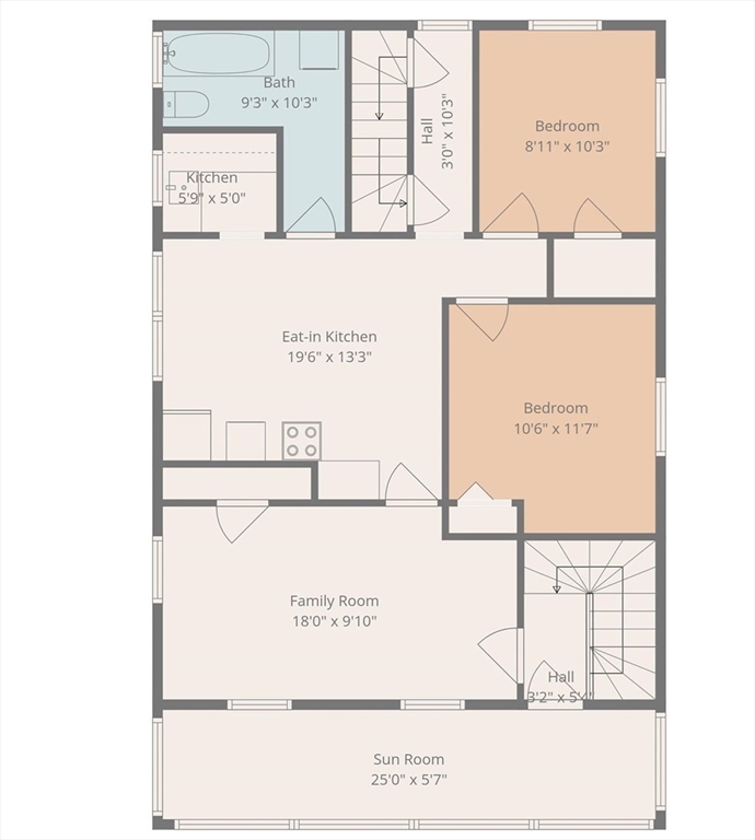 24 Fairview Avenue Swampscott, MA 01907 - Photo 38 of 39 a picture of a floor plan