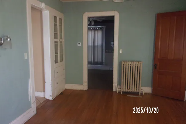 a view of a hardwood & staircase