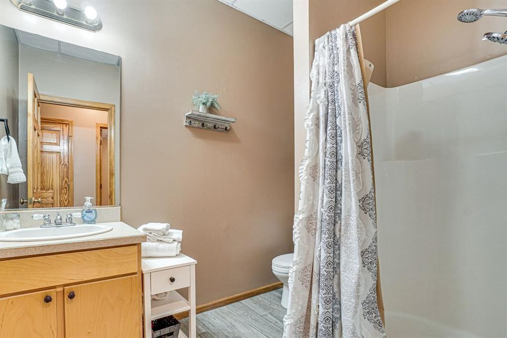 697 Zeppelin Strasse Helen, GA 30545 - Photo 33 of 41 a bathroom with a sink a toilet and shower