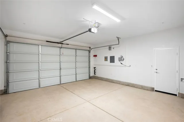 a view of a garage