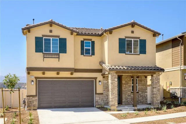 a front view of a house with entryway