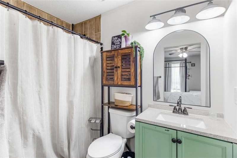 237 Mona Place Dallas, GA 30132 - Photo 16 of 28 a bathroom with a sink a toilet and mirror