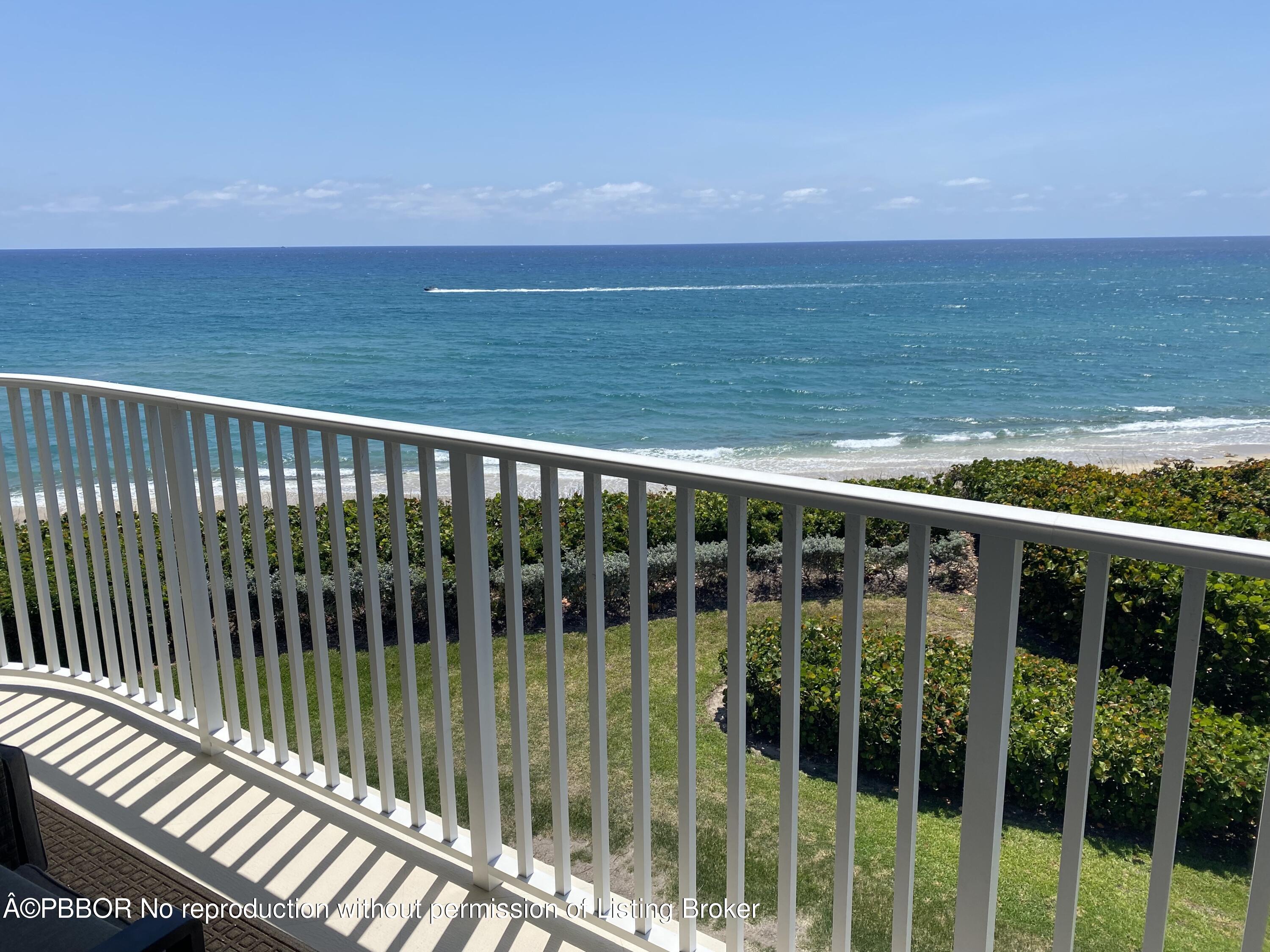3360 South Ocean Boulevard, Unit 4FII Palm Beach, FL 33480 - Photo 2 of 32 a view of ocean from a balcony