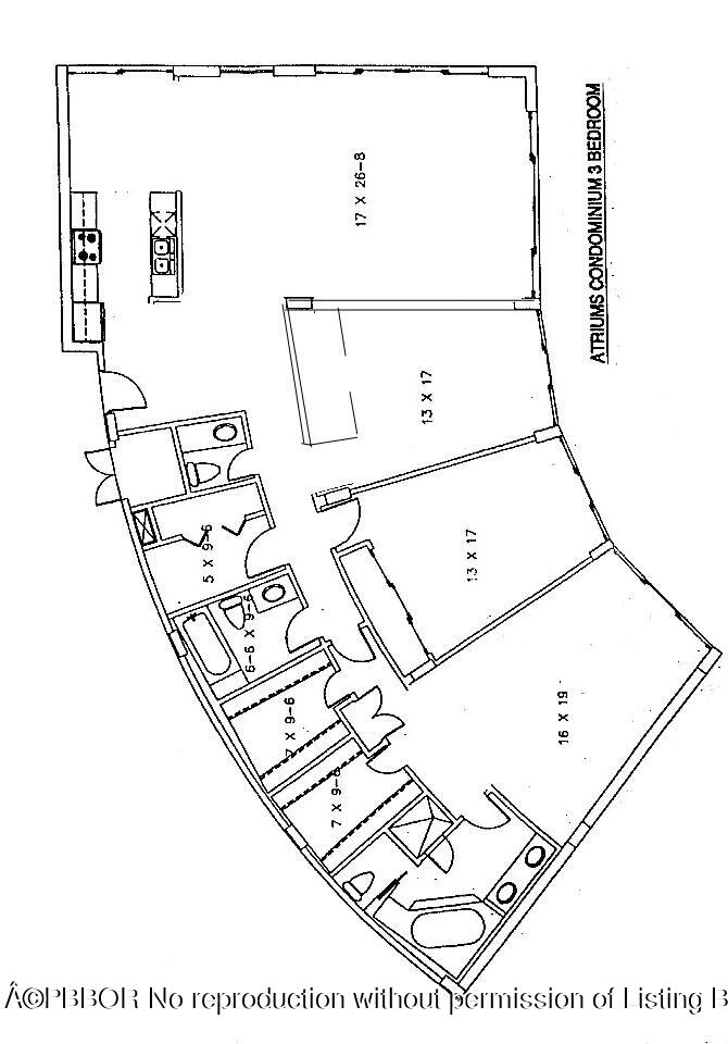 3360 South Ocean Boulevard, Unit 4FII Palm Beach, FL 33480 - Photo 32 of 32 a picture of a room with a white and white refrigerator