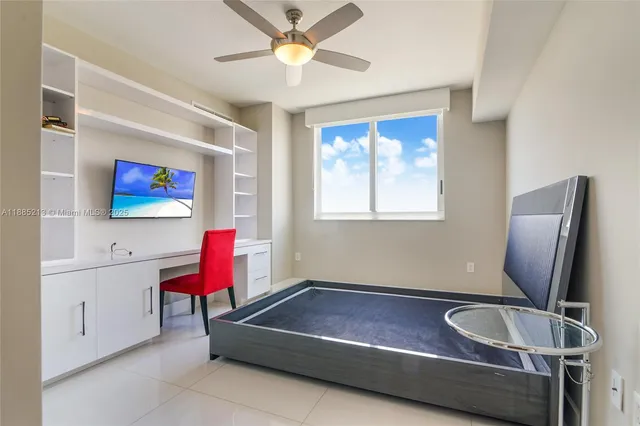 a room with furniture and window