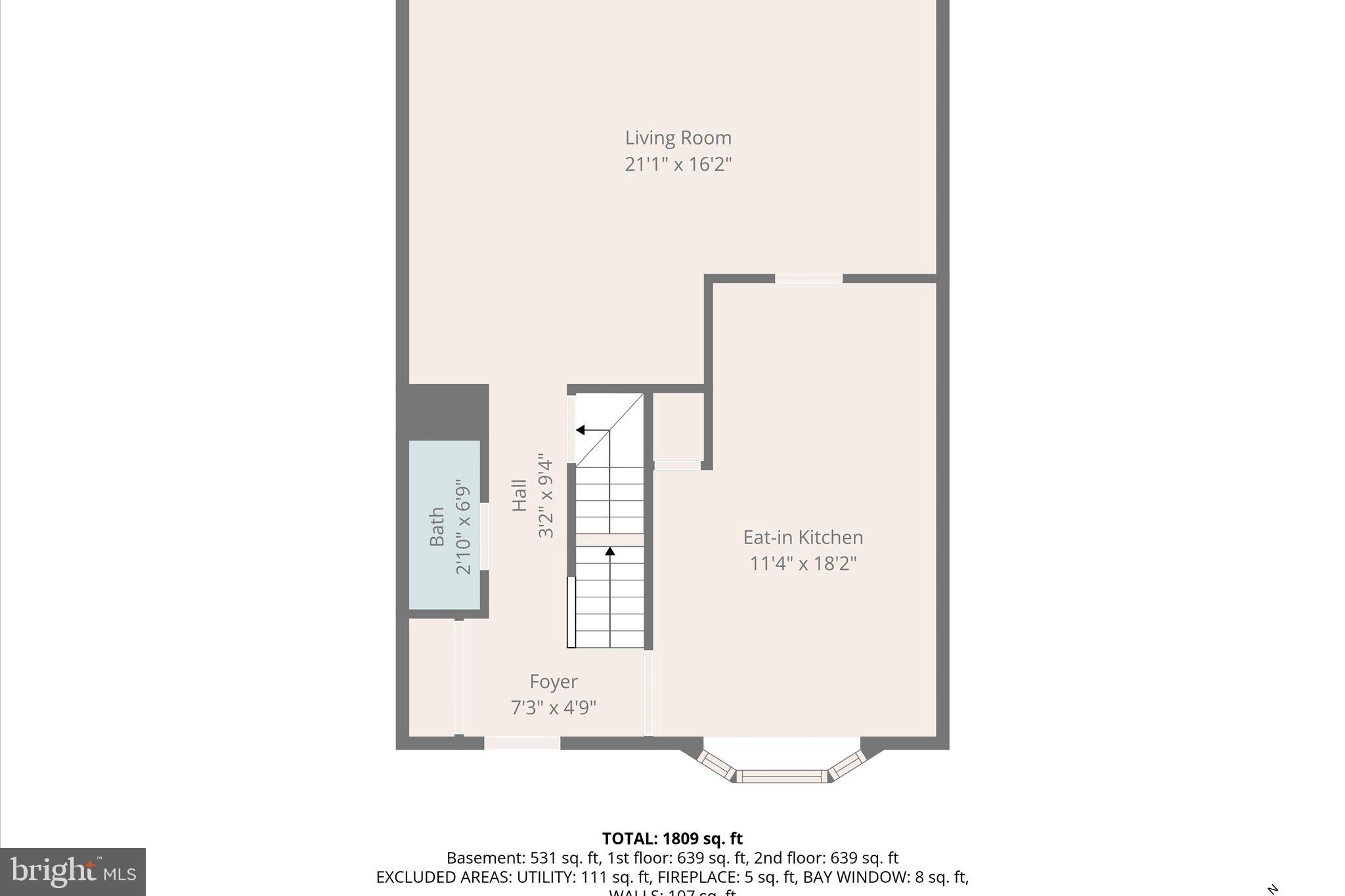 6865 Brian Michael Court Springfield, VA 22153 - Photo 41 of 44 Main Level Floor plan