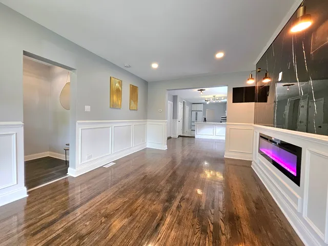 a view of livingroom with furniture and wooden floor