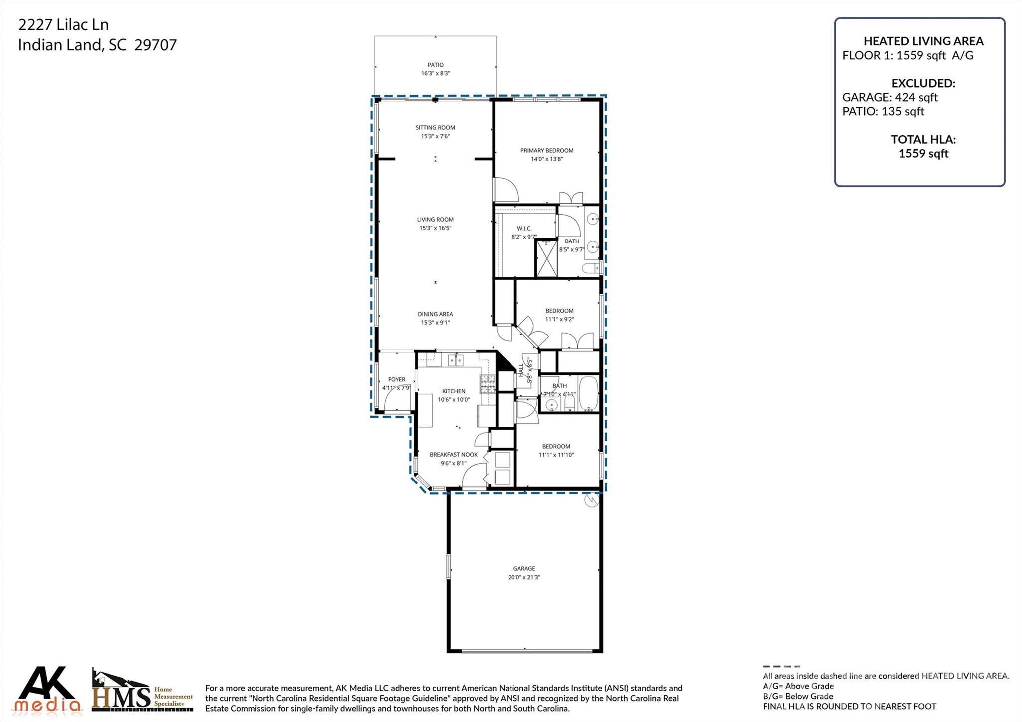 2227 Lilac Lane Fort Mill, SC 29707 - Photo 42 of 42 a picture of a floor plan