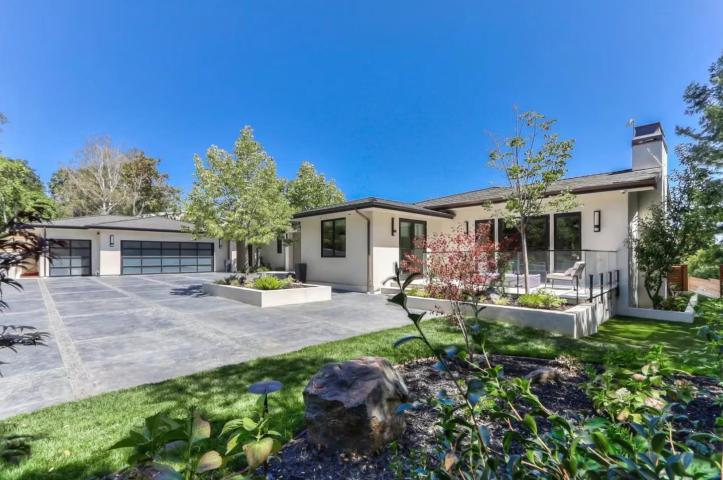 85 Reservoir Road Los Gatos, CA 95030 - Photo 2 of 3 a view of a house with backyard sitting area and garden