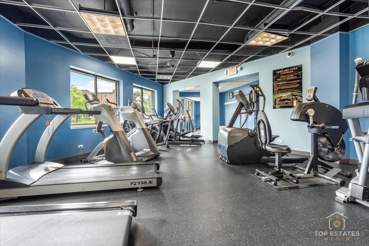 1227 South Old Wilke Road, Unit 201 Rolling Meadows, IL 60005 - Photo 34 of 40 a view of a room with gym equipment